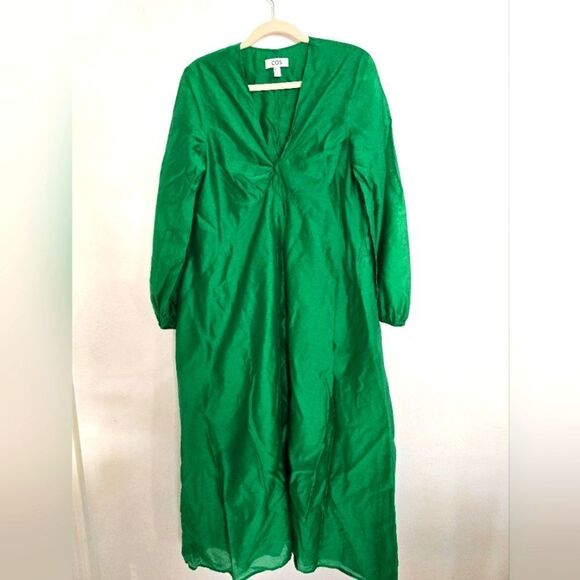 COS Green Tunic Maxi Dress Size 8 - Picture 1 of 12